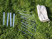 Opblaasbare partytent 3 x 3 m verankering